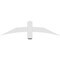 Ekena Millwork Bellingham Architectural Grade PVC Gable Bracket, 48"W x 12"H x 2"D x 4"F, 6/12 Pitch GBP048X12X0204BEL00 - alternate 4